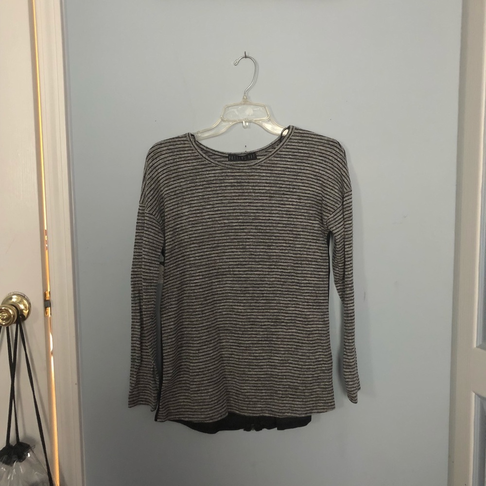 striped long sleeve T-shirt